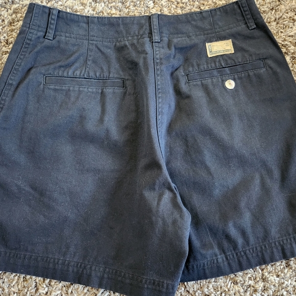 Ralph Lauren Shorts Black Women's Size 6 Silver Snaps - Picture 4 of 11